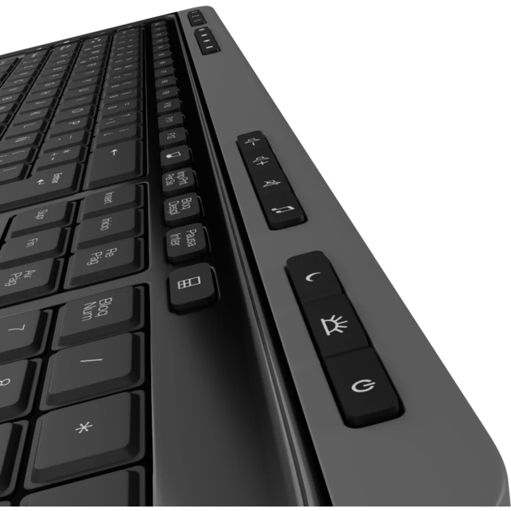 Imagen 3 de Kit Teclado Mouse Inalámbrico KlipX KBK-520, Slim Reep USB 2.4GHz Color Negro