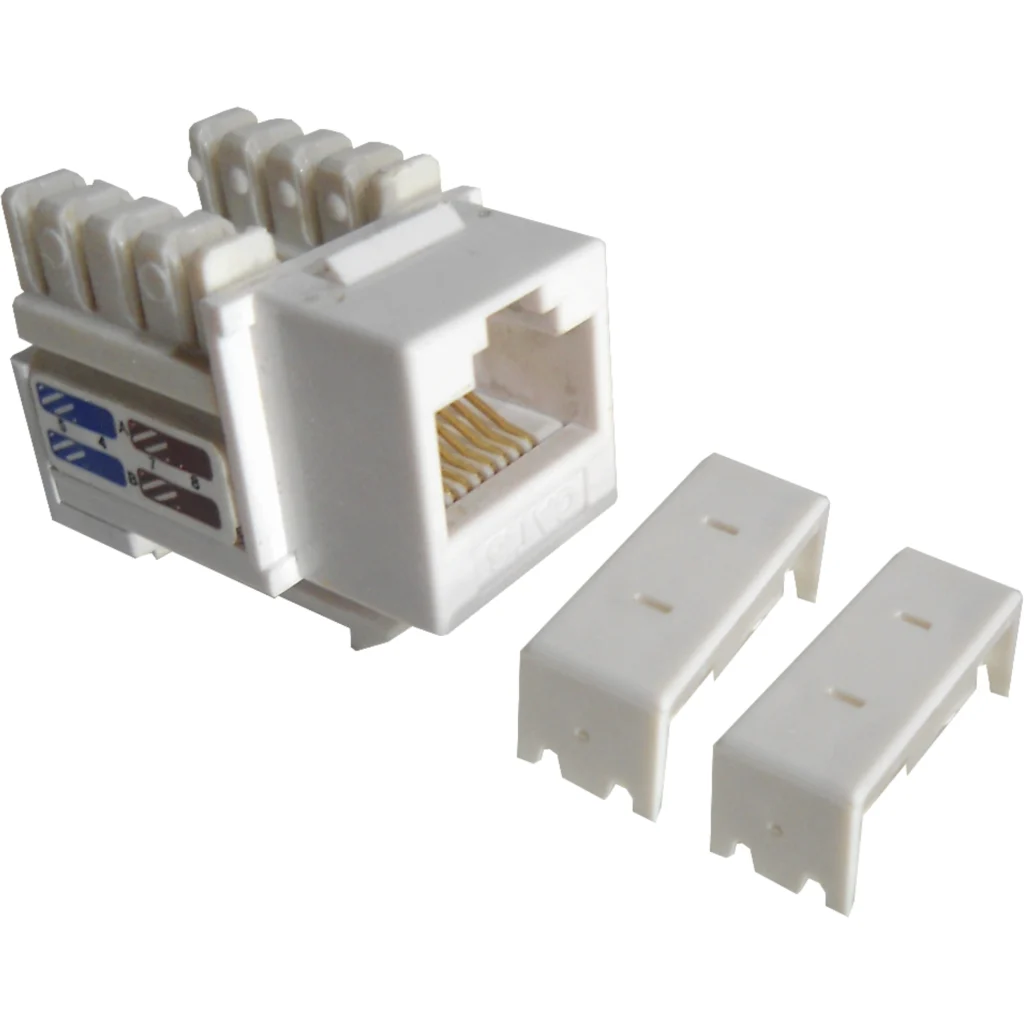 Imagen 1 de Linkmade Blanco CAT6 U/UTP Punchable Keystone Conector Hembra RJ45