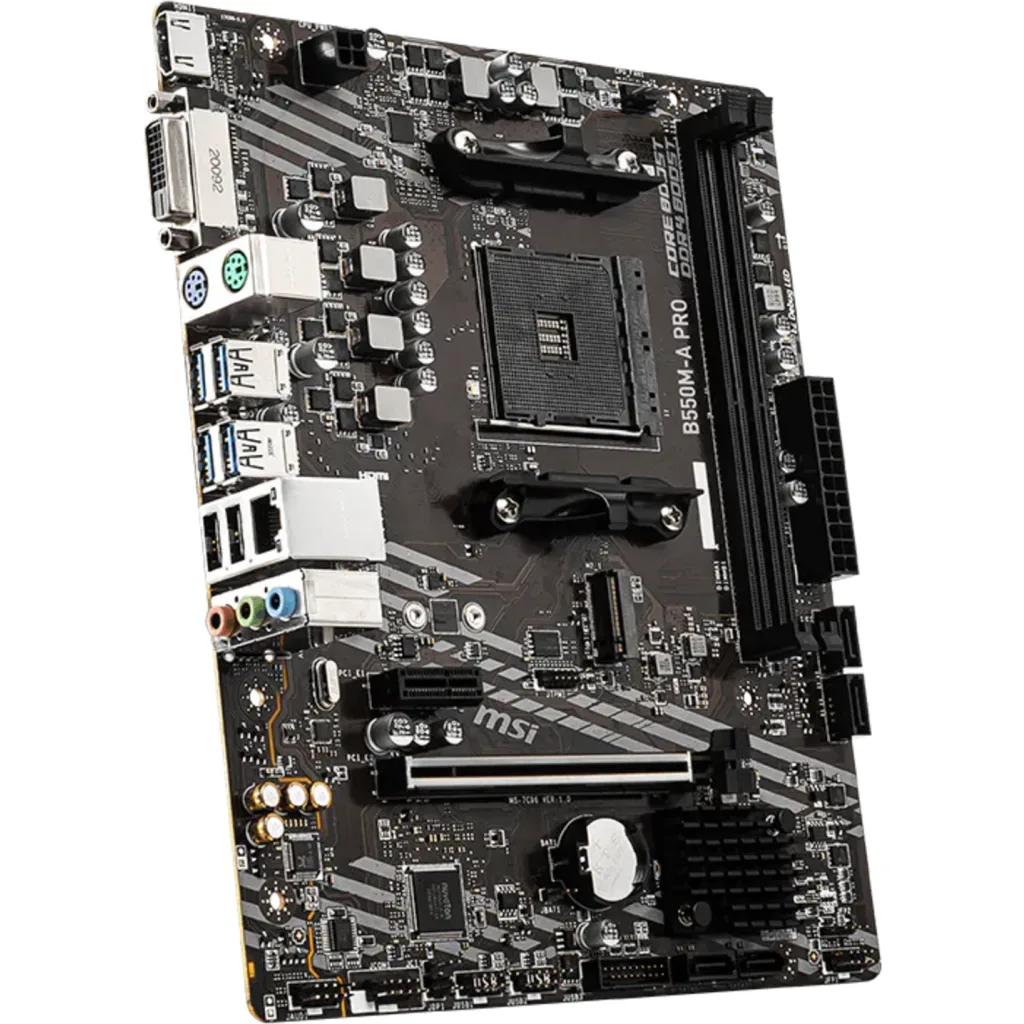 Imagen 1 de Tarjeta Madre MSI B550M-A PRO Chipset B550 Socket AM4 DDR4 M.2 HDMI LAN mATX