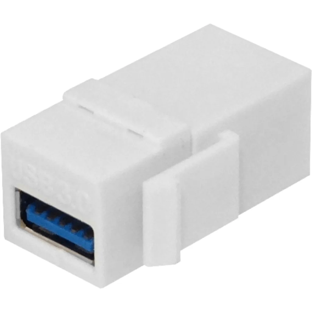 Keystone A-A USB-USB Blanco Plastico