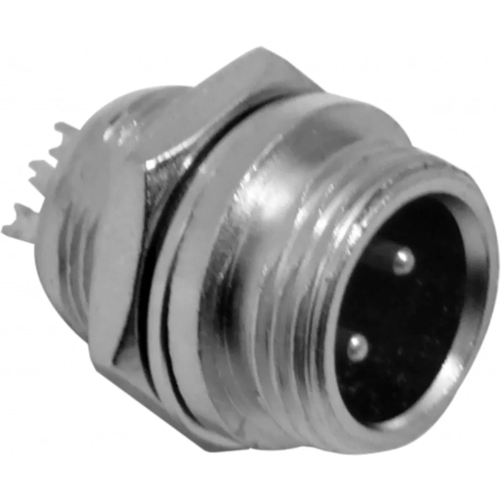 Imagen 2 de 2-pin Macho Chasis Conector GX12 Soldable Aviacion