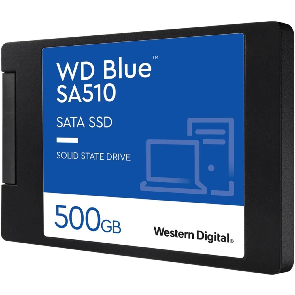 Imagen 2 de Unidad SSD Western Digital Blue 500GB 2.5" 7mm SATA 3 6Gb/s 3D Esc 510MBps