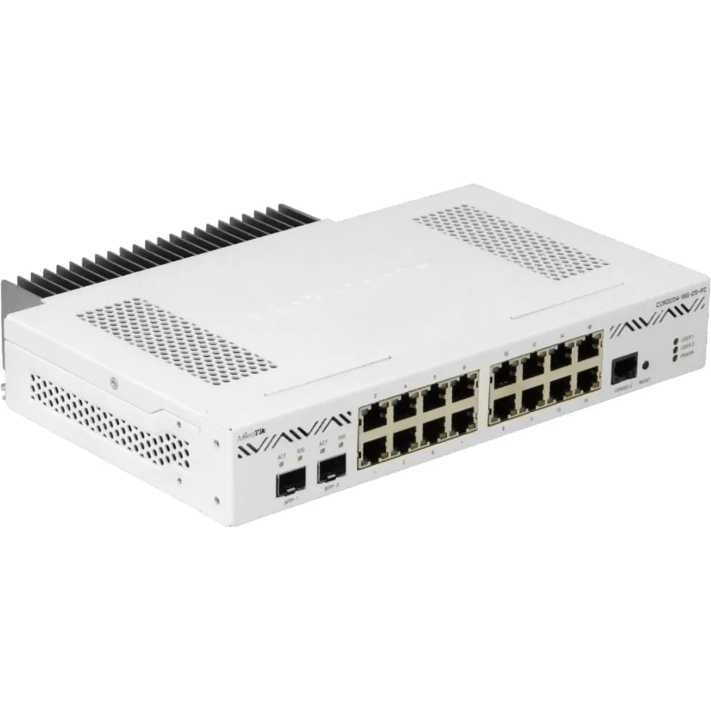 Imagen 5 de Router CCR2004 desktop con refrigeracion pasiva, 16 Gigabit, 2 SFP+ 10G, CPU ARM