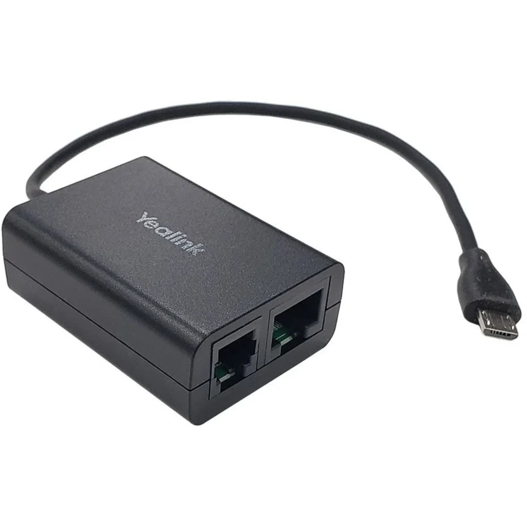 Adaptador USB a RJ para cintillos Yealink WH , para compatibilidad con otras marcas de teléfonos  (Cisco/Avaya/Poly/Grandstream).