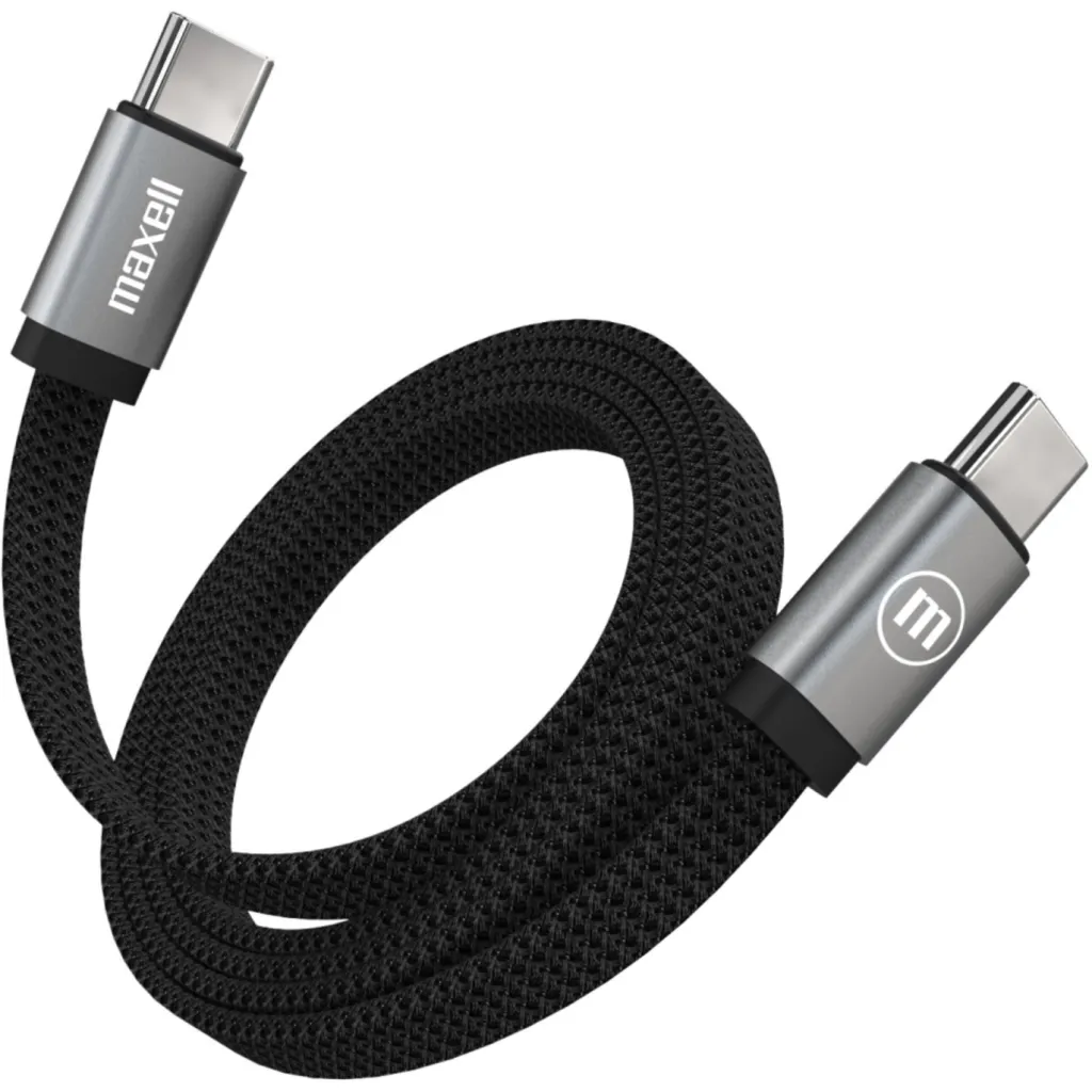 Cable trenzado USB-C a USB-C 100 W Maxell CBL C A C100WBLK