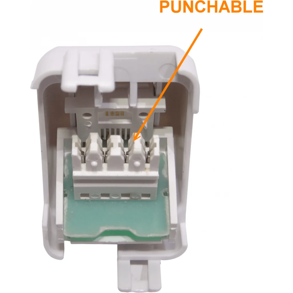 KALOP Roseta RJ11/RJ14 6P4C Telefono Sobrepuesta Tekna Blanca KS39656