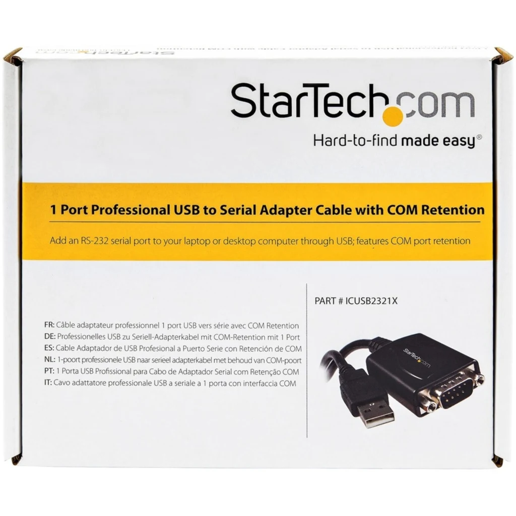 Imagen 1 de Cable 1.8m USB a Puerto Serie Serial RS232 con Retención del Puerto COM