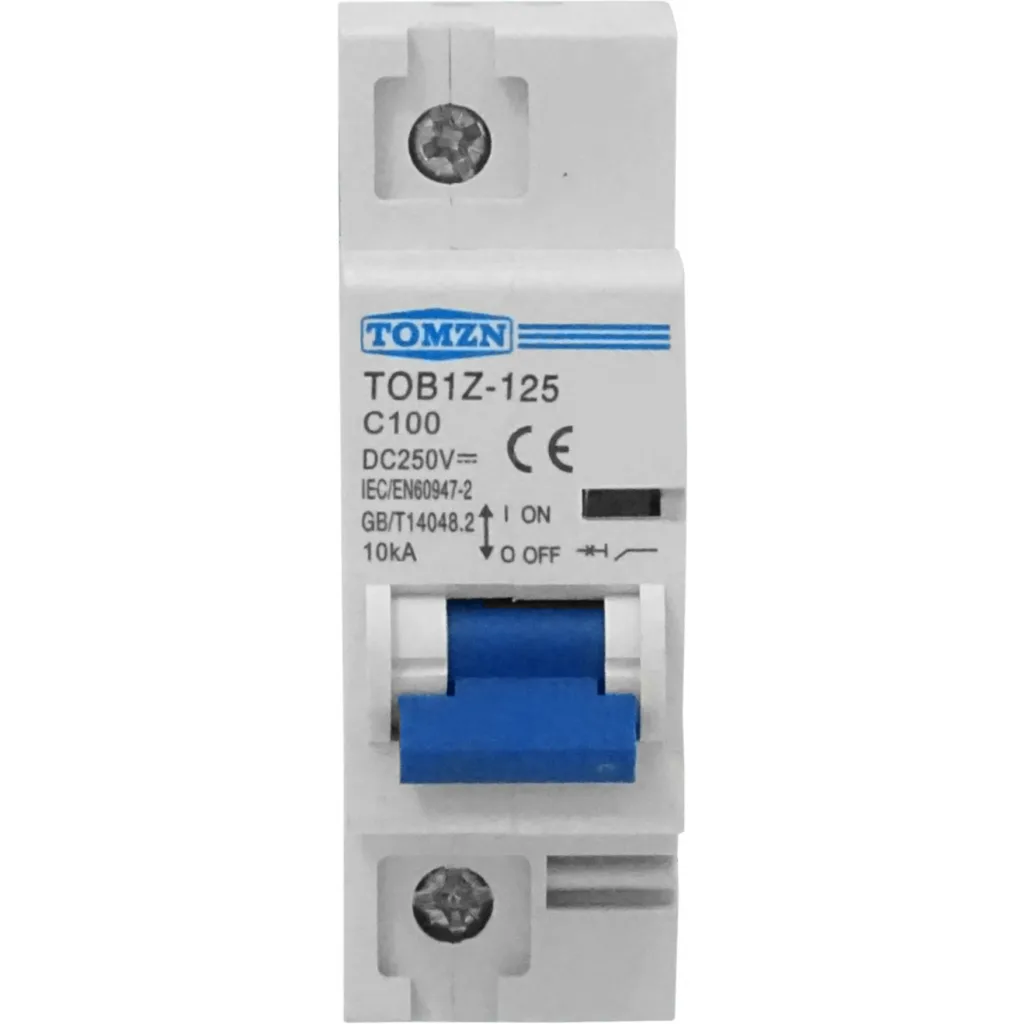 Imagen 1 de TOMZN 100A 250VDC Interruptor Automatico Termomagnetico C100 CContinua