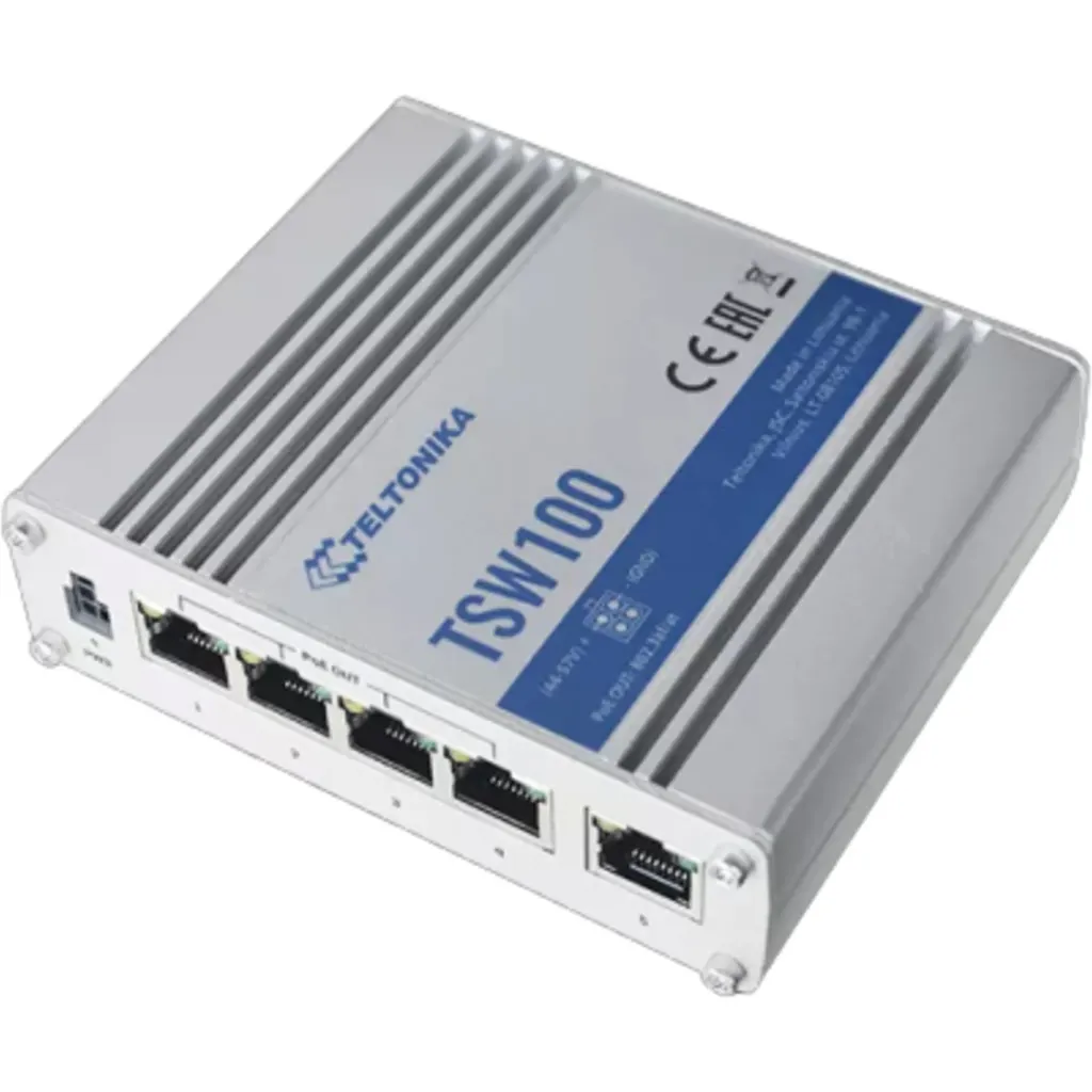 Imagen 1 de Teltonika TSW100  industrial 5-1000 no-admin 4-poe 120W