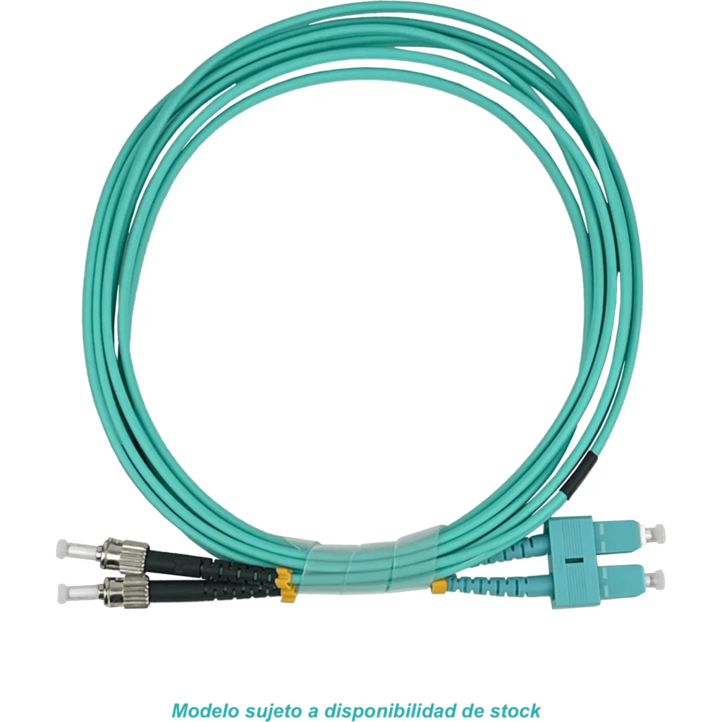 Imagen 2 de 3MT ST-SC OM3 MULTIMODO MM DUPLEX JUMPER FIBRA 50/125UM