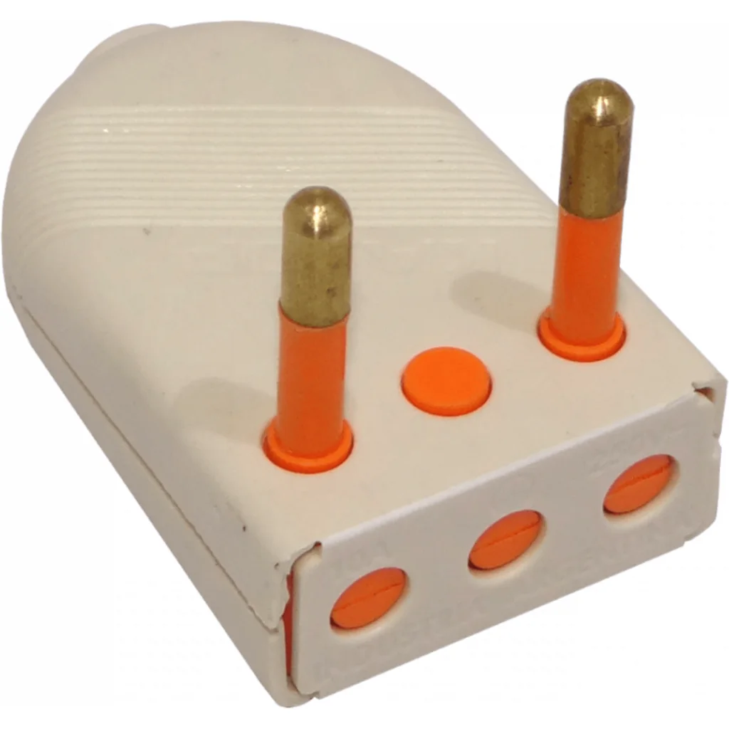 Imagen 1 de KALOP 2P Blanco 10A SEC-60477 Enchufe Macho Volante sin-Tierra KL44400