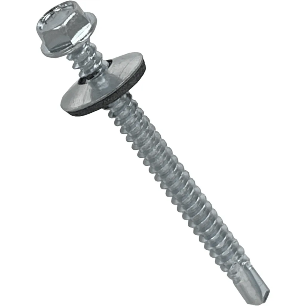 Imagen 2 de Hexagonal-8mm 50u. 12x2 1/2 Largo-64mm Zn Tornillo Autoperforante 2,5p