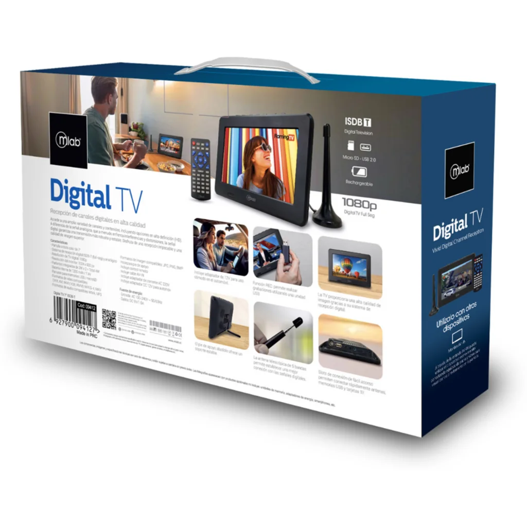 Imagen 9 de MLAB TELEVISOR 7" SENAL DIGITAL ISDB-T
