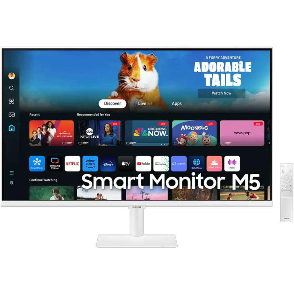 Monitor Smart Samsung M50D M5 27"" FHD 1920*1080 VA WiFi BT HDMI USB 60Hz