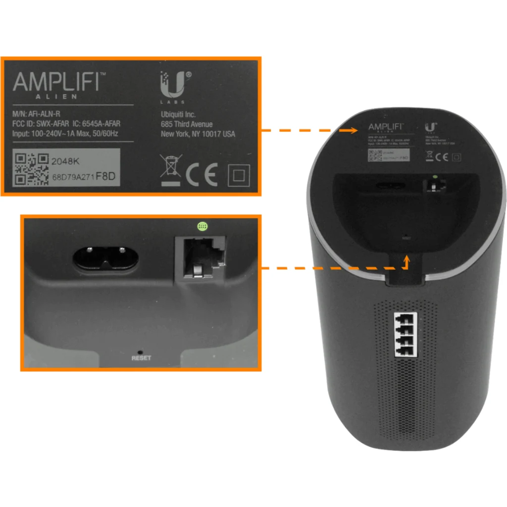 Router AmpliFi AFI-ALN-R, WiFi6 5-1000 USB 7685mbps Pantalla Touch Color