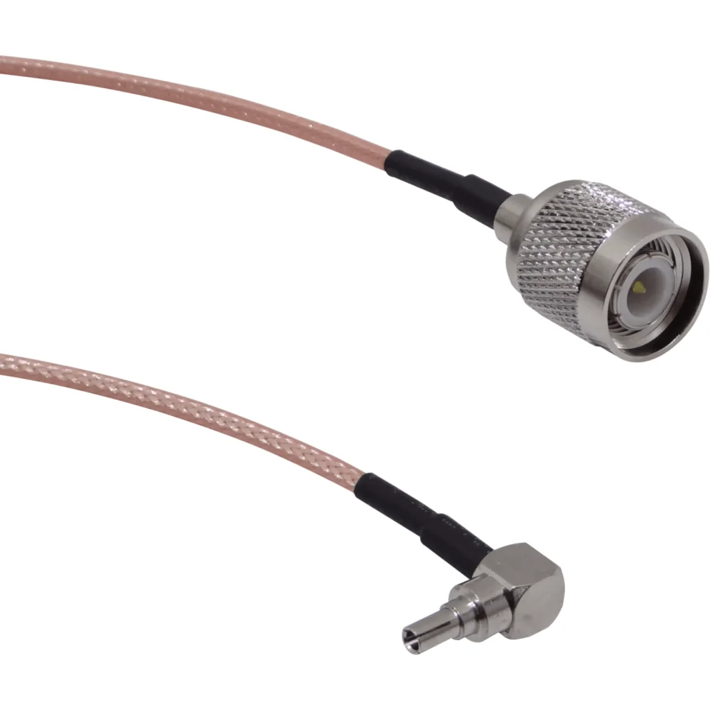CRC9-M-90o a .TNC-Macho RG174 Cable Coaxial 20cm