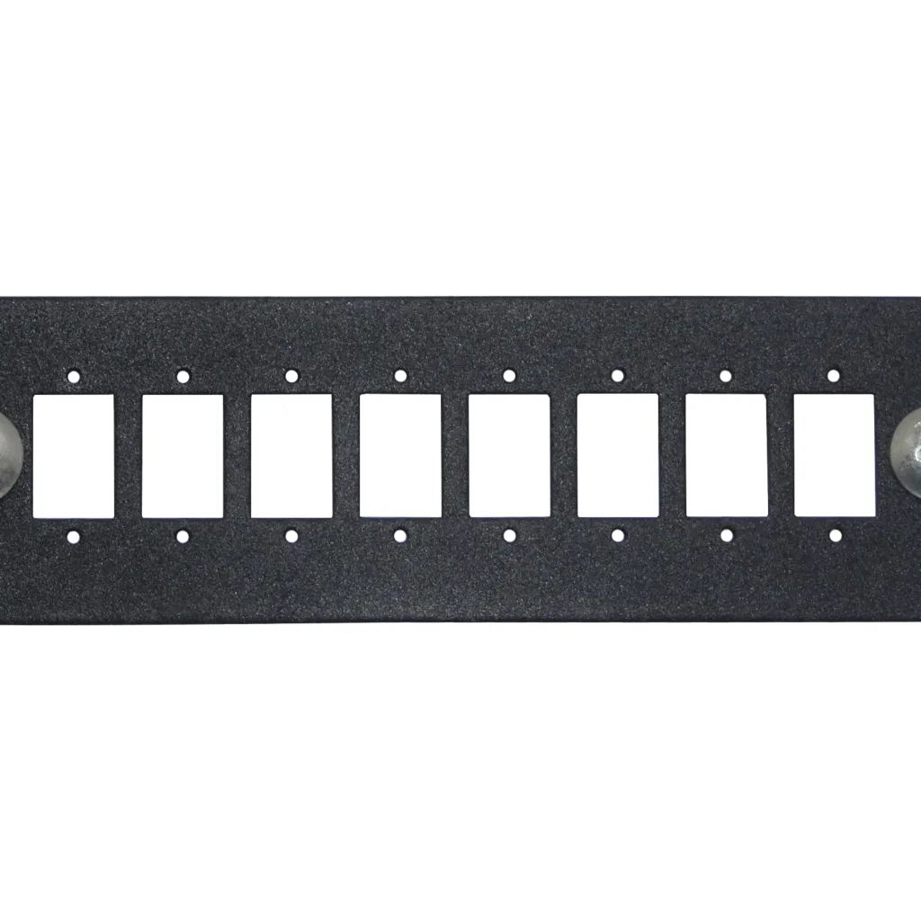 8-MPO Placa 130mm para 1U-3P req-Coplas-FASM Fibra Optica