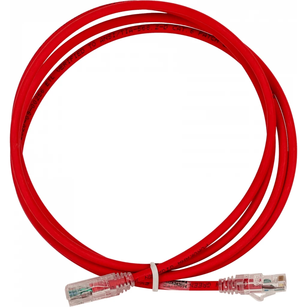 Imagen 1 de FURUKAWA 2mt Cat6 Rojo U/UTP LSZH Cable Patch RJ45 Gigalan 35123233
