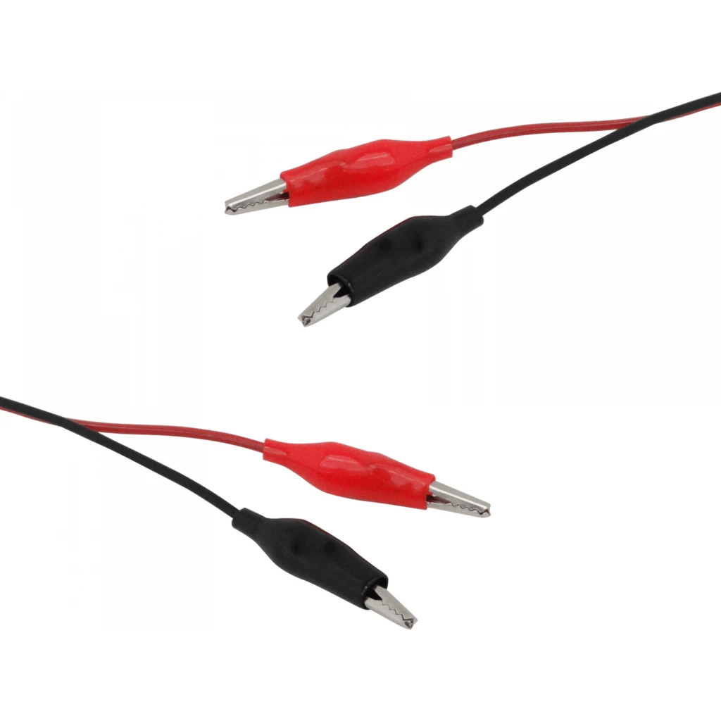 Imagen 1 de 2-unids. Cable-1mt con Pinzas Rojo/Negro 96cm