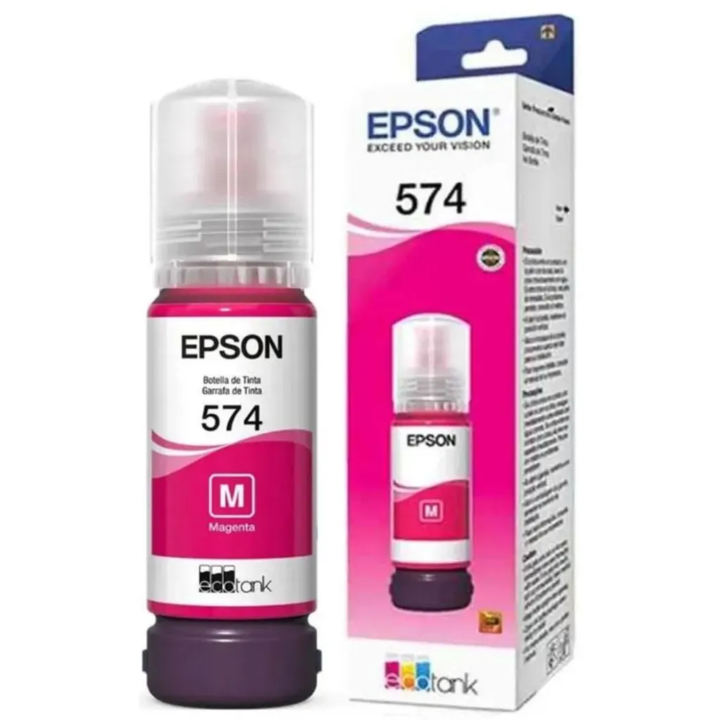 Botella de Tinta Epson T574 Magenta, EcoTank L8050/L18050, 7.300 Páginas 70ml