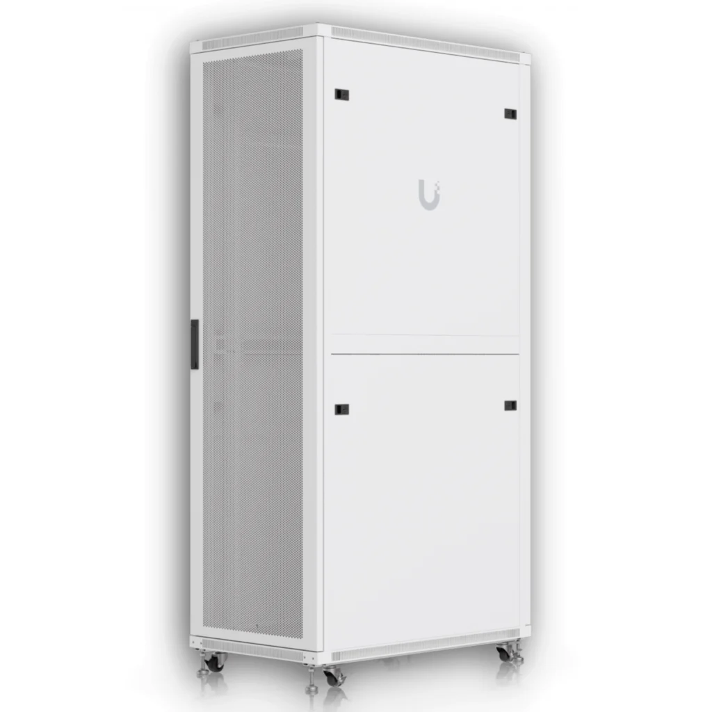 Imagen 4 de UBIQUITI Microperforada 42U 1000mm 100cm-Fondo Rack Blanco Ventilador