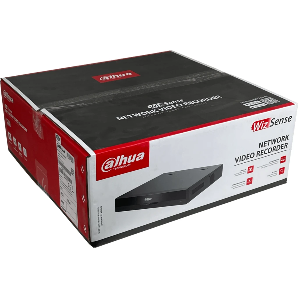 DAHUA NVR 16-IP 16-Poe 32MP 2-HDMI 2-VGA USB RS232 4xSATA16TB WizSense
