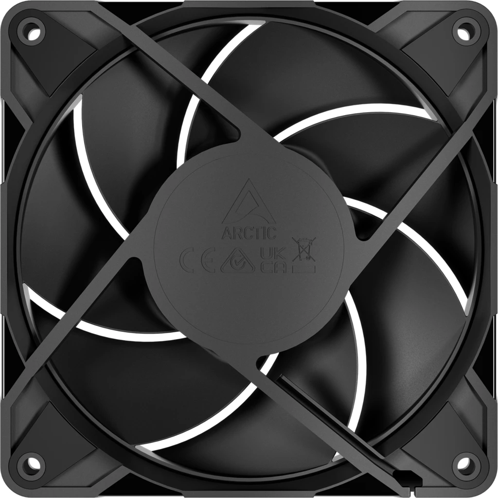 Imagen 3 de Ventilador para Gabinete 120mm ARCTIC P12 Pro PWM PST Negro (77 CFM, 6.9mm H2O)