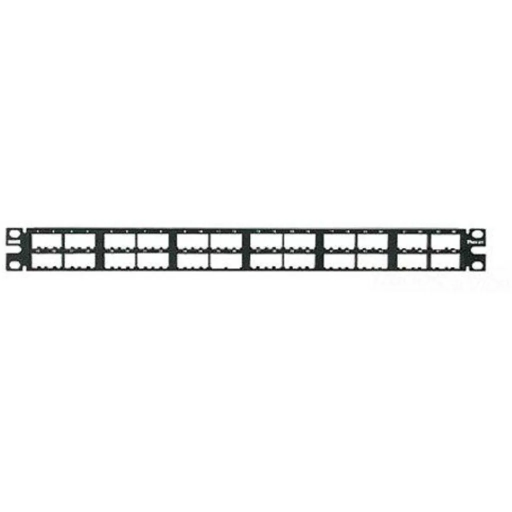 Panduit MINI-COM High Density Modular Patch panel - black - 1U - 19/23 - 48 port
