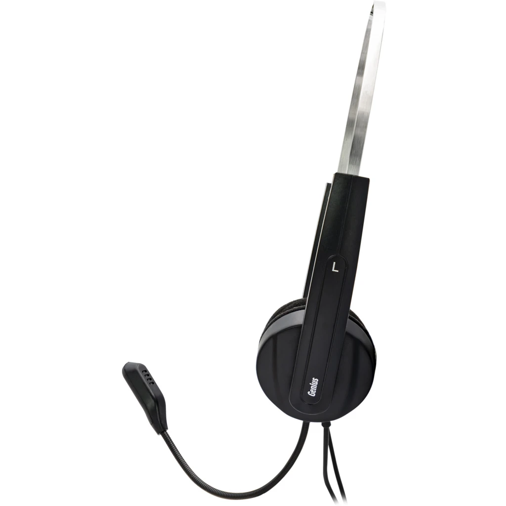 Imagen 1 de Audífonos Alámbricos Genius HS-220U Over-Ear c/Mic Control Volumen USB Negro