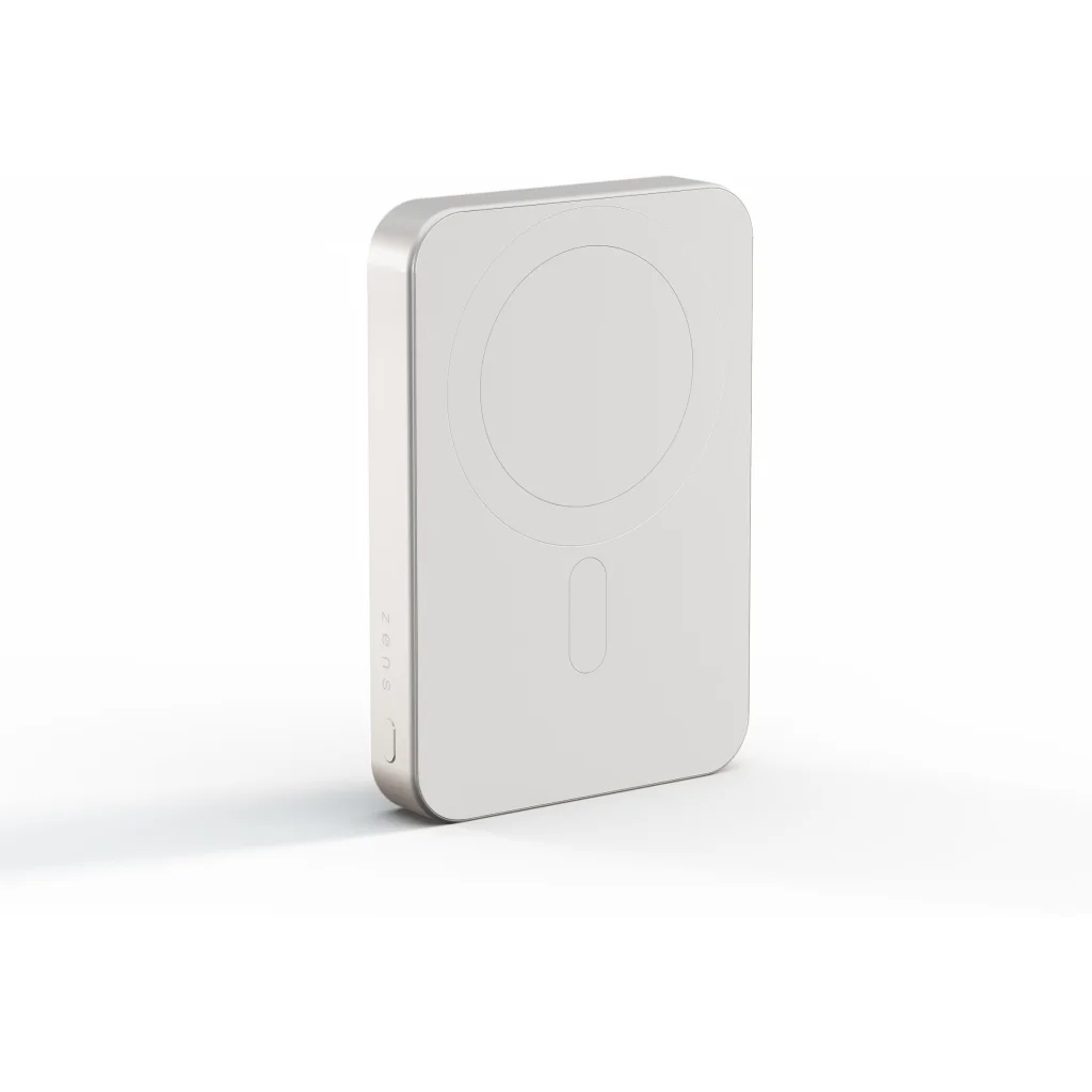 Bateria 10.000 mAh carga magnetica 15W Qi2 Zens Blanca