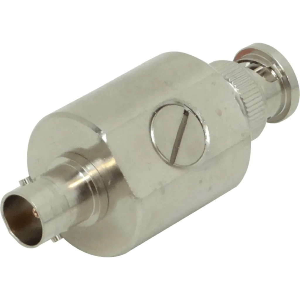 Imagen 1 de Protector Pararrayo BNC-M BNC-H 0-3GHz 50/75ohm Surge 58mm-largo Sobre