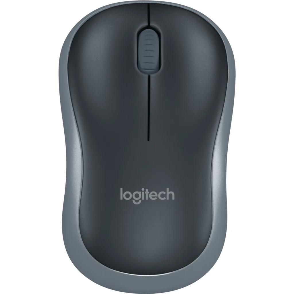 Mouse Inalámbrico Logitech M185 Óptico 1000dpi 2.4Ghz 3 Botones Recpt USB Negro