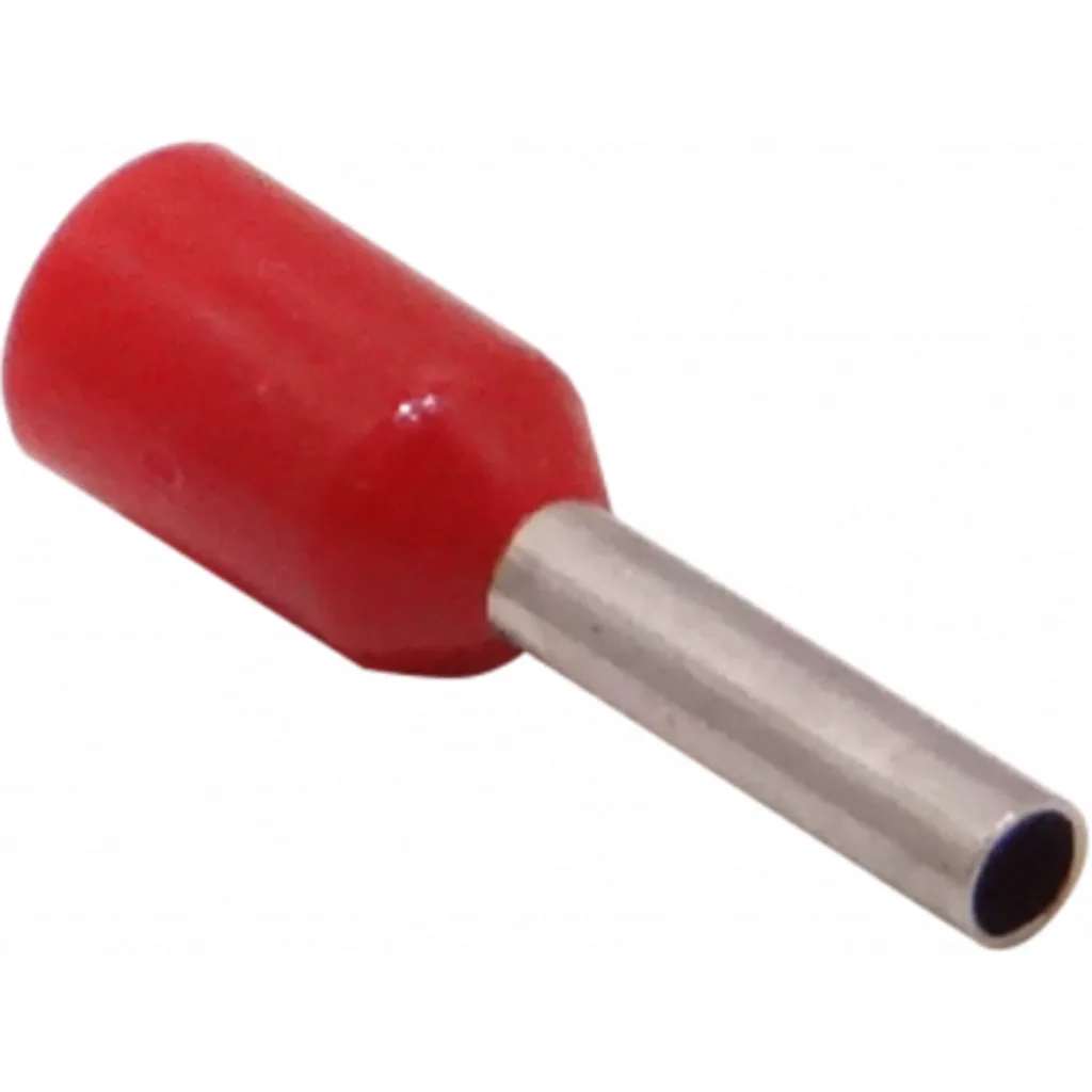 Rojo 1,0mm2 8/15mm 100-unid AWG18 Ferrules Terminal Aislado Crimpeable