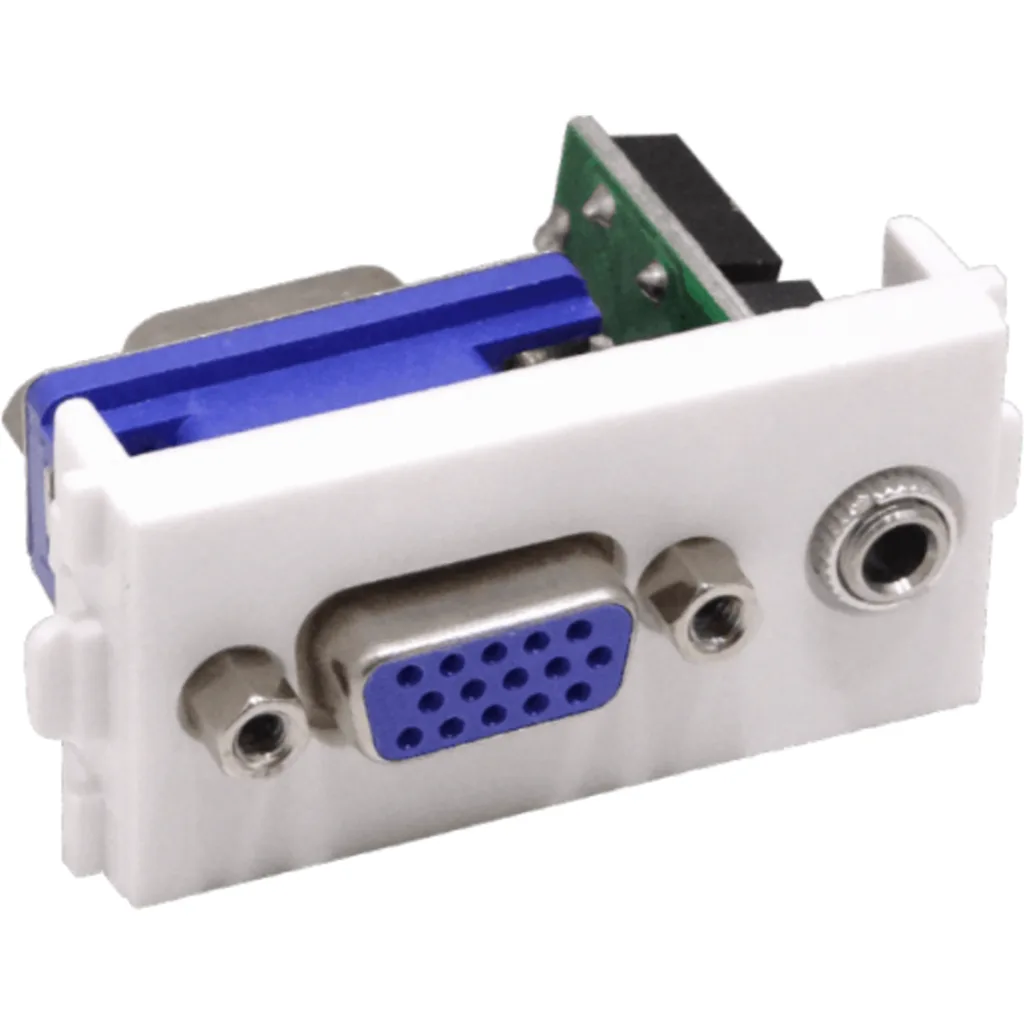Modulo VGA-HH 3,5mm-HH Audio DB15-Hembra-Hembra DE-15/HH p/FQ1-FQ2-FQ3