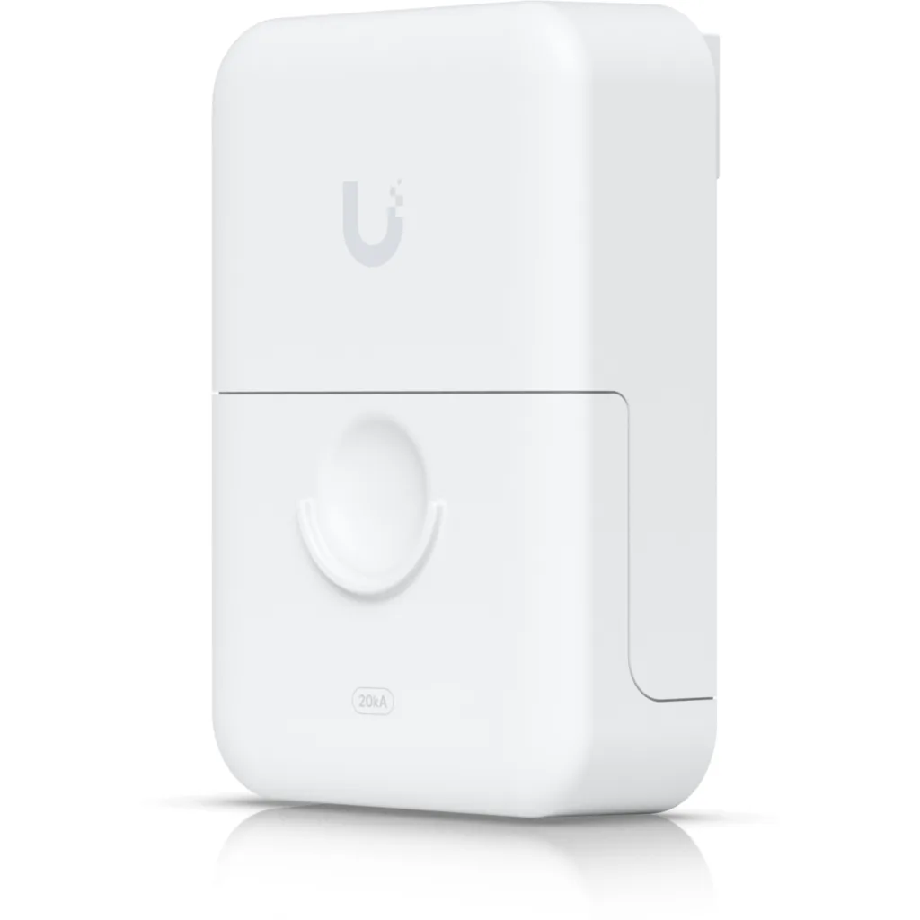 Imagen 1 de UBIQUITI 10Gbps PoE++ 20kA Exterior Protector Sobretension 2-RJ45