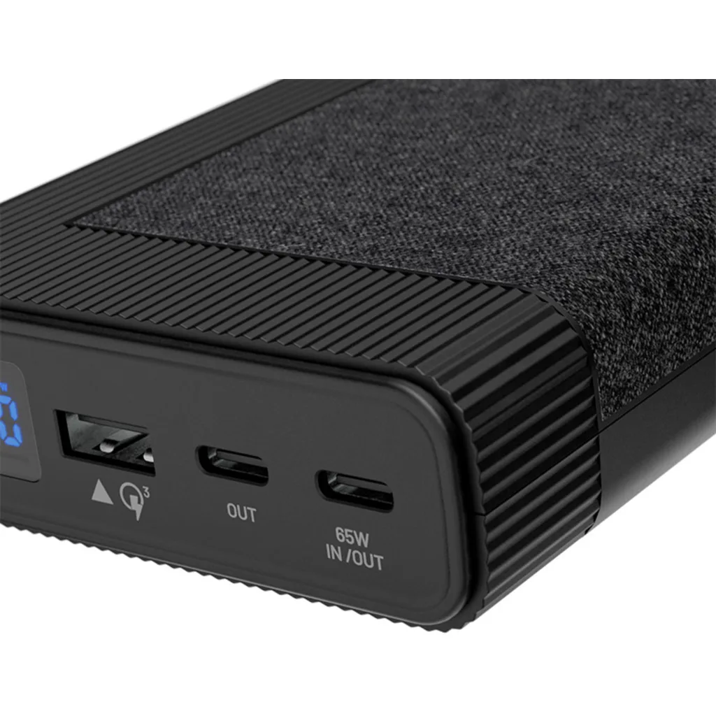 Imagen 1 de Klip Xtreme - Power bank - 65 Watt - 24 pin USB-C - 4 pin USB Type A / 24 pin USB-C - Lithium polymer - Para Universal
