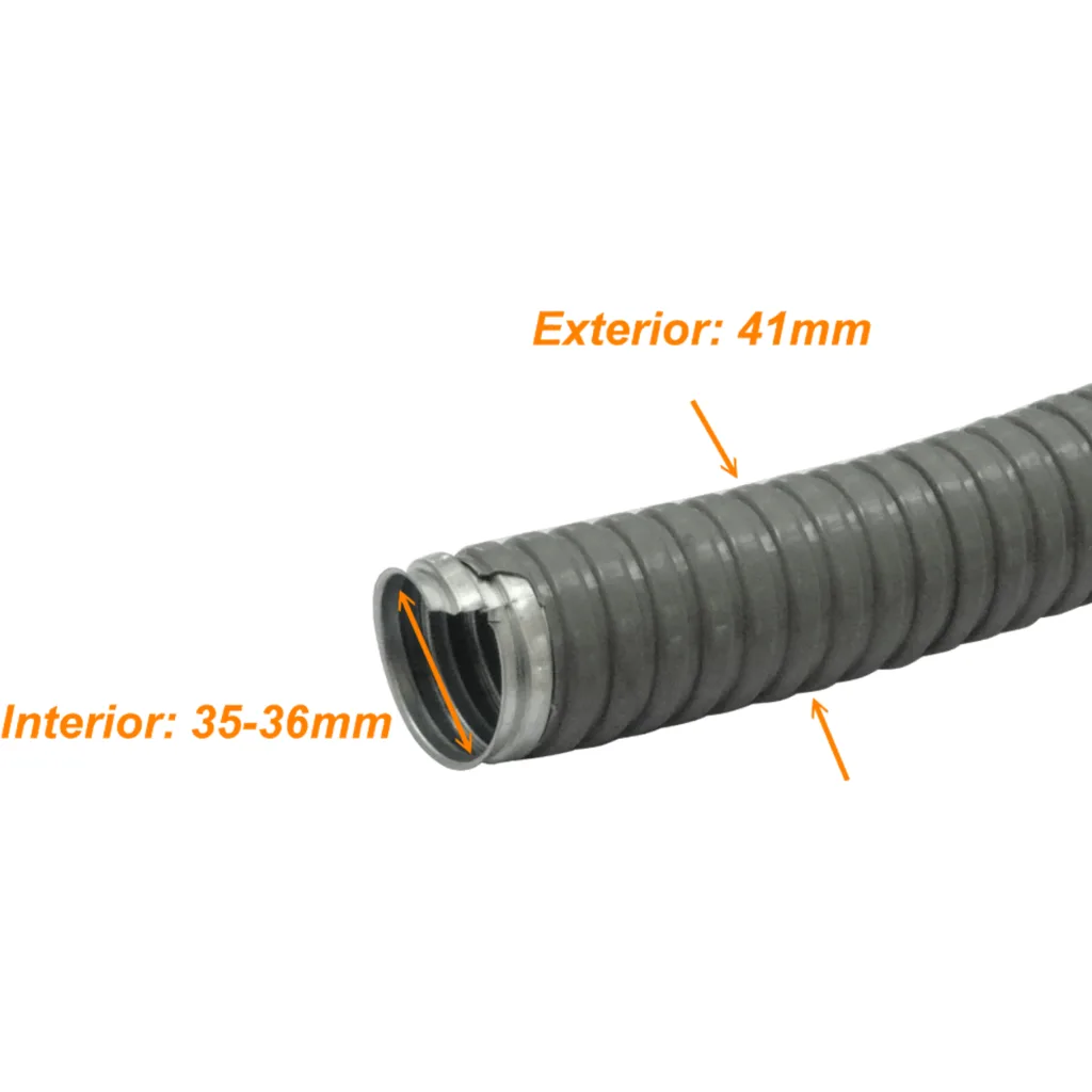 Imagen 1 de 40mm Rollo-30mts Conduit Flexible Metalico Cubierto-PVC 1-1/4Pulg PCFC