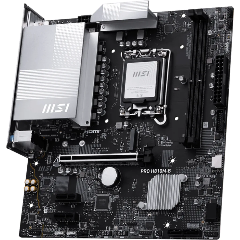 Imagen 1 de Tarjeta Madre MSI PRO H810M-B LGA1851 2*DDR5 DIMM HDMI DP M.2 2.5G LAN mATX