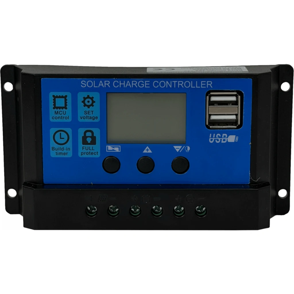 Imagen 4 de 12V/24V 60A FV-50V Regulador Carga PWM MPPT Solar 2-USB-A