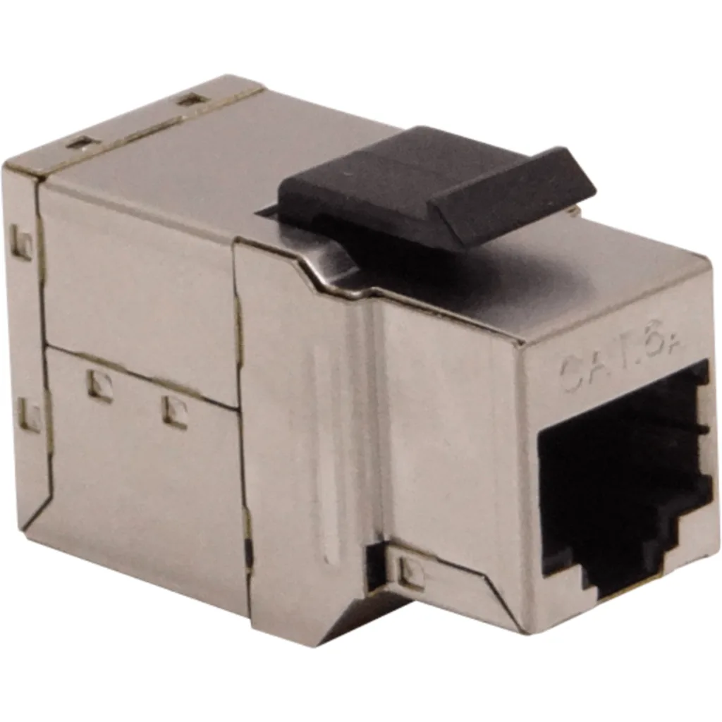 Imagen 2 de LINKMADE CAT6A BLINDADO KEYSTONE COPLA RJ45-RJ45 S/FTP STP U/FTP F/UTP