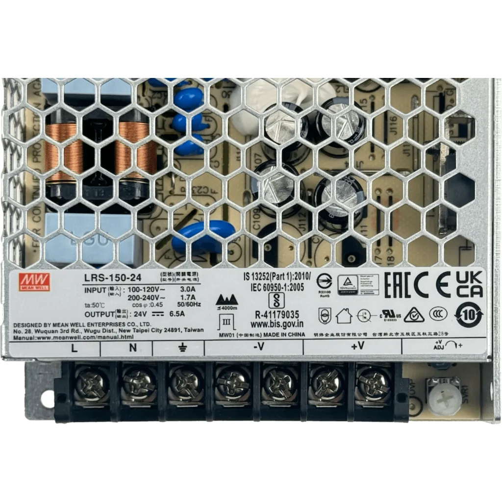 Imagen 3 de MEANWELL 156W 24V 6,5A Open-Frame Fuente-Poder 100-240VAC