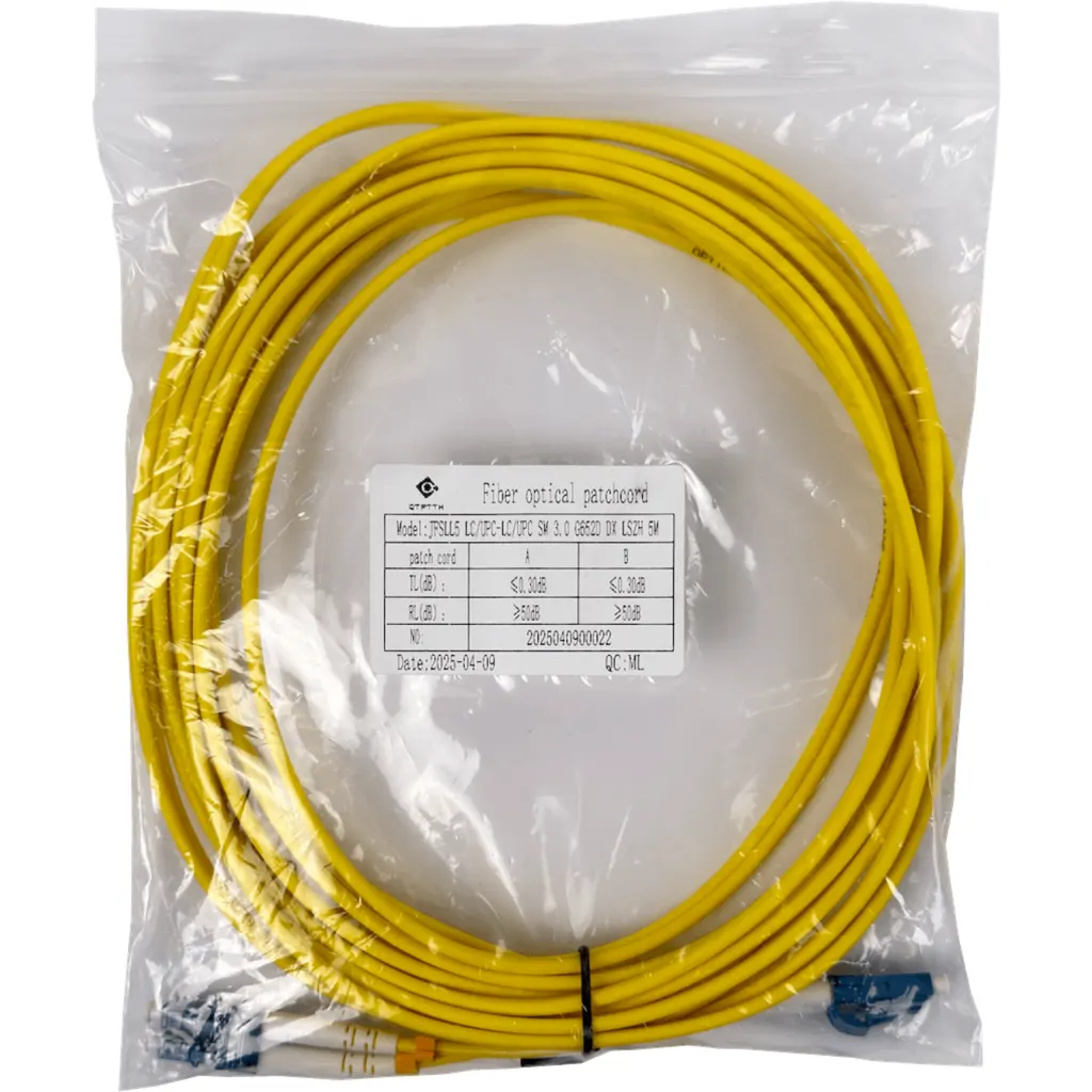 5mt LC-LC MonoModo SM Duplex Jumper Cable Fibra
