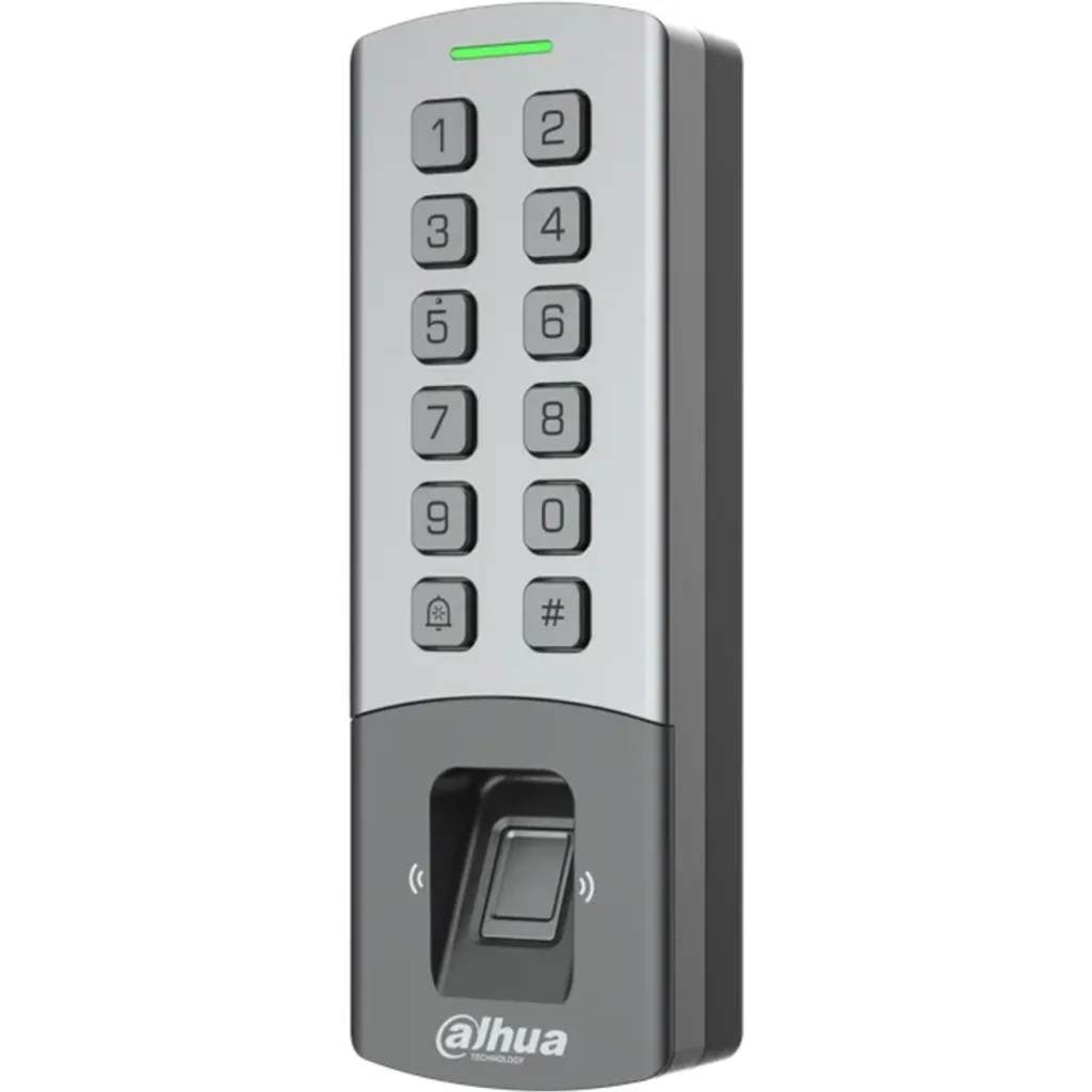 DHI-ASI1212M. Control Acceso Standalone Dahua Tarjeta Mifare Password Huella Red 12v IP65 IK08