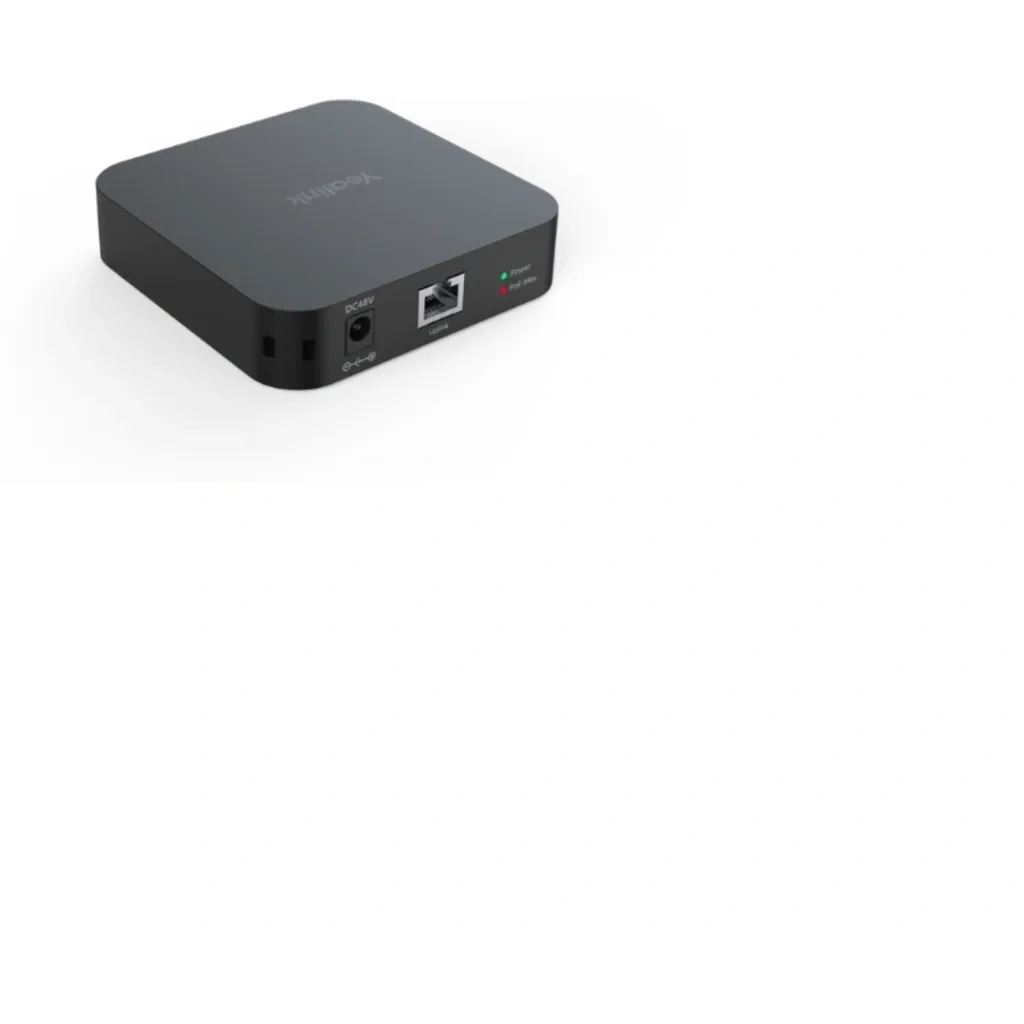 Imagen 2 de Yealink RCH80  es un switch/hub PoE+ Gigabit para salas de reuniones, usado para conectar y alimentar equipos de audio/video Yealink, como micrófonos, cámaras o dispositivos de videoconferencia.