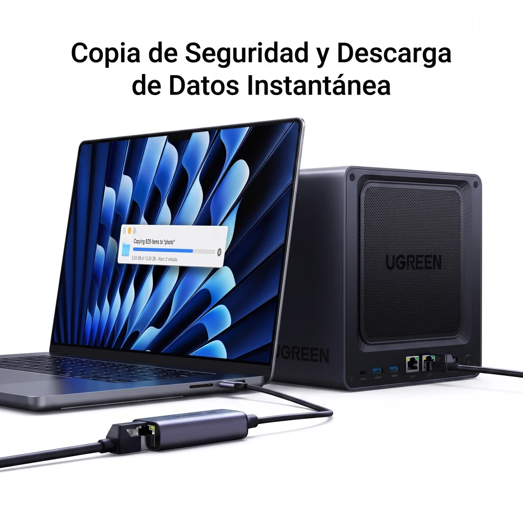 Imagen 7 de Adaptador de Red UGREEN CM483 USB-C a Red Gigabit Ethernet RJ45 Aluminio
