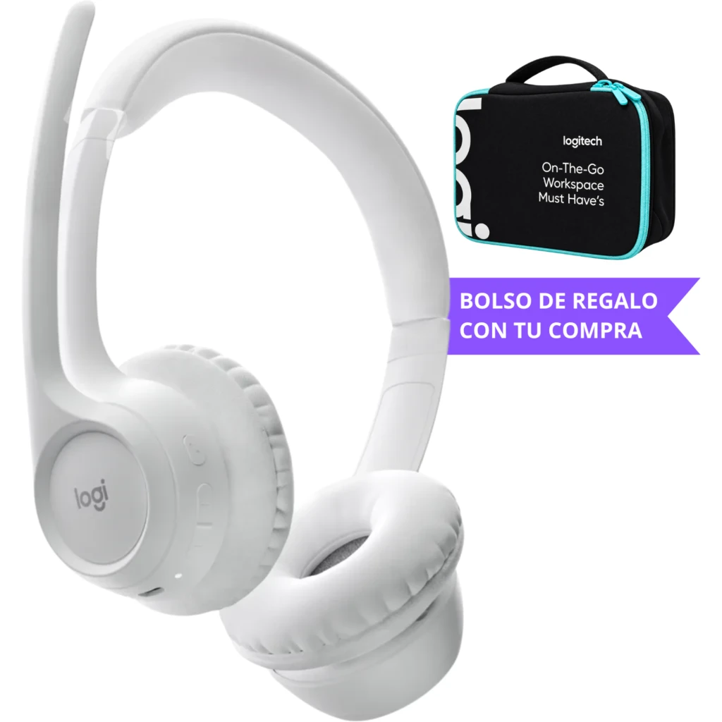 Audífonos Inalámbricos Logitech Zone 300 Bluetooth Ultra ligero Blanco + Regalo