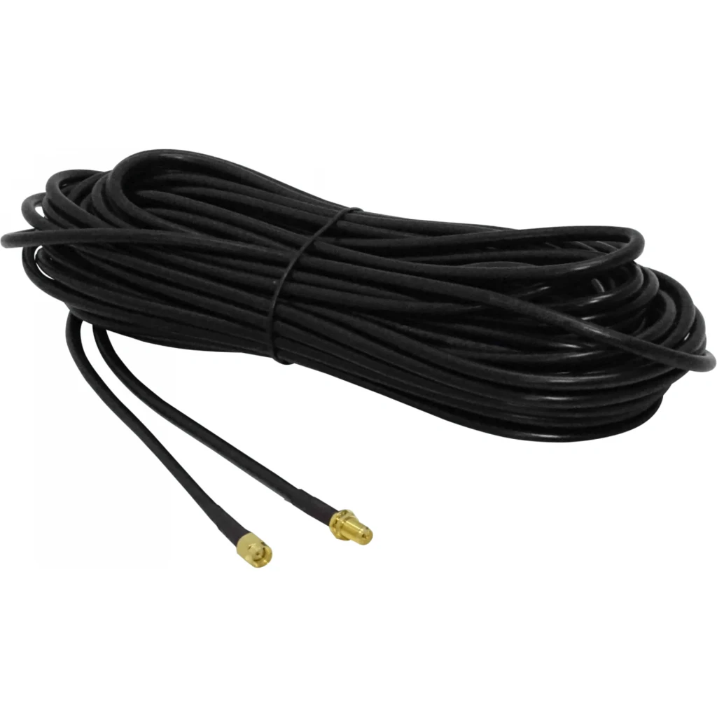 Imagen 2 de 15mt RPSMA-Hembra RPSMA-Macho RG58 Cable Coaxial Negro 1500cm