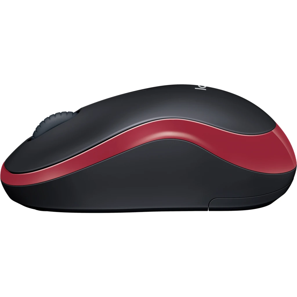 Imagen 1 de Mouse Inalámbrico Logitech M185 Óptico 1000dpi 2.4 Ghz 3 Botones USB Color Rojo
