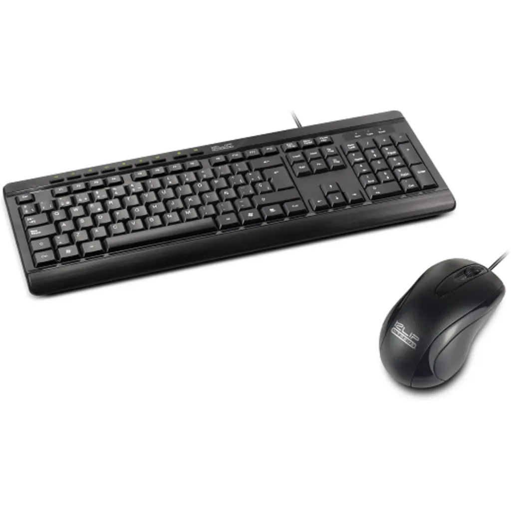 Imagen 1 de Kit Teclado Mouse Alámbrico KlipXtreme KCK-251S DeskMate USB Español c/Negro
