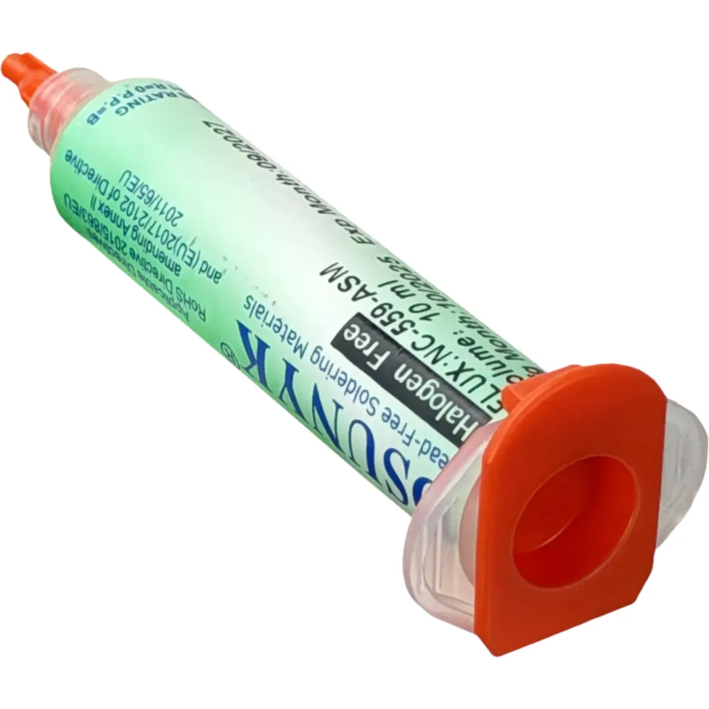 Imagen 2 de Flux Jeringa 10ml para Soldadura Soldar NC-559-ASM